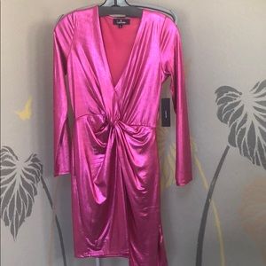 Lulus metallic hot pink